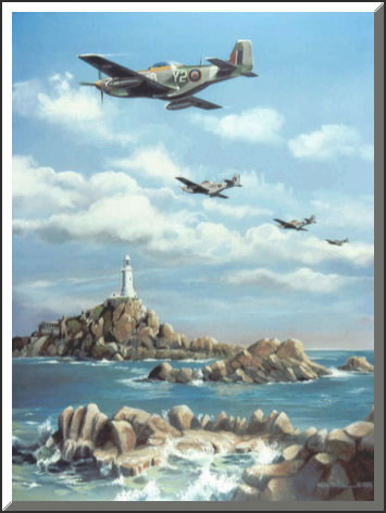 "Beacons of Liberty" - Rich Thistle - P-51 Mustang 442nd Squadron Art